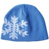Wholesale snowflake blue acrylic hat