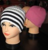 Wholesale stripped knitted hat