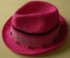 Wholesale Print flower straw cowboy hat
