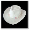 Wholesale Ladies fashion 100% paper straw hats white
