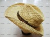 Natural handmade paper cowboy hat