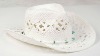 Wholesale Paper straw handmade weave cowboy hat