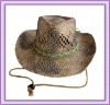 Wholesale Fashion straw hat, natural straw cowboy hat