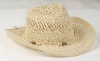 Wholesale Fashion Paper straw handmade weave cowboy hat