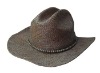 Wholesale (HCB1010) Natural Raffia Straw Cowboy Hat