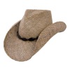 Wholesale western seagrass straw cowboy cowgirl hat