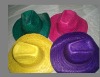 Wholesale colorful straw cowboy hat for promotion