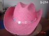 painted raffia cowboy hats