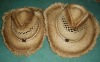Wholesale Kids raffia straw Cowboy Hat