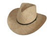Wholesale Natural straw hands weave cowboy hat