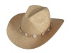 Wholesale Natural straw hands weave cowboy hat