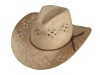 Wholesale Natural straw hands weave cowboy hat
