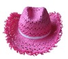 Wholesale Straw Cowboy Hat With Ribbon Trim For Chindren