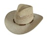 Wholesale Natural straw handmade cowboy hat and cap