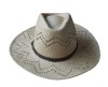 Wholesale Khaki Paper Straw Cowboy Hat for Men