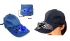 sport cap with solar cell & small fan