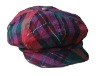 Wholesale (C7601) Fashion Cotton Sports Cap With Checked Pattern For Ladies