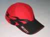 sports cap with flame emb logo