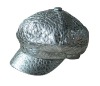Wholesale (C7113) Fashion Siliver PU Sports Cap For Ladies