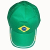 Wholesale Sports Cap, Baseball cap with Brazil flag design
