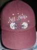 Wholesale girls baseball caps with embroidery logo