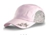 Wholesale light pink fashion style printing baseball cap