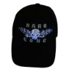 Wholesale Fiber optic led light curved cotton baseball caps