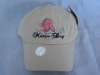 children washed embeoidery baseball cap