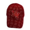 Fiber optic NY baseball caps
