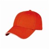 Wholesale Cheap cotton twill plain orange promotional baseball cap
