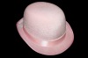 Wholesale PYH-1104 The Pink Felt Derby Hat