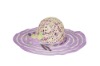 Wholesale romantic purple straw hat