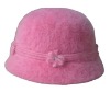(HBK5003) Rabbit Fur Bucket Hat For Ladies