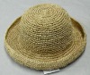 Wholesale (HBK1010A) Natural Raffia Straw Bucket Hat For Ladies
