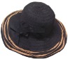 Wholesale Riband hat, lady beach hat, fashion hat
