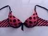 Wholesale dot/stripe print bra
