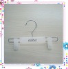 Wholesale WI258 clear plastic hanger with clips for children garment