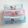 Wholesale cylinder pvc pen bag with zipper