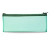Wholesale green pvc zipper pencil bag