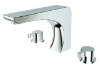 Wholesale widespread bathroom sink faucet