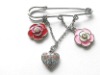 New style alloy rose costume Brooches