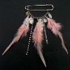 Exquisite Ladies Feather Jewelry Brooch PBH751