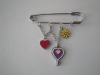crystal brooch,2011 fashion costume jewelry