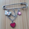 Wholesale Stylish Metal Brooch with charms slider pendent alibaba express