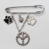 Wholesale Exquisite Zircon Crystal Alloy Brooches