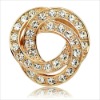 Wholesale Hotsale Gold Flower Crystal scarf clip-S00440