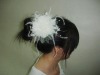 White Silk Flower