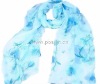 Wholesale georgette silk flower printed fashion lady scarf 2011-2012