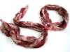 Wholesale new hot selling fashion spring silk flower scarf necklace