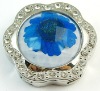 Wholesale fashion flower handbag hook blue